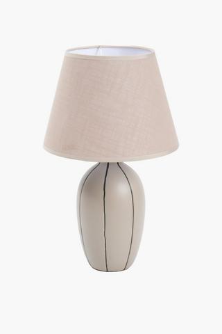 Mya Stripe Ceramic Lamp Set, E14