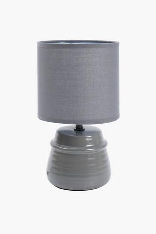 Ribbed Basket Base Lamp Set, E14
