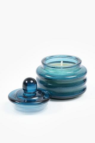 Meru Ripple Glass Candle, 80g