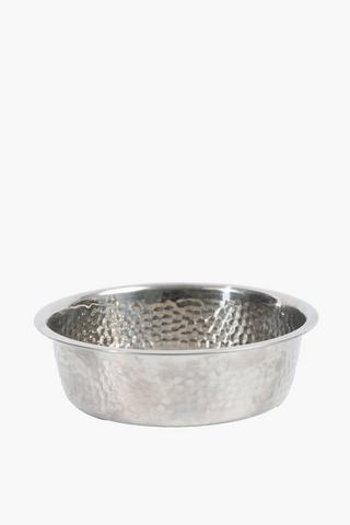 Dimple Stainless Steel Pet Bowl