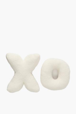 2 Pack Xo Boucle Shaped Cushion