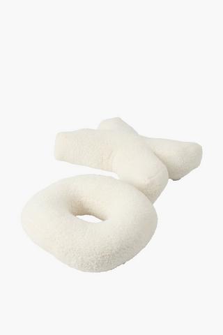 2 Pack Xo Boucle Shaped Cushion