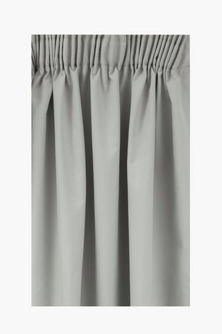 Taped Black Out Slub Lined Curtain, 230x218cm