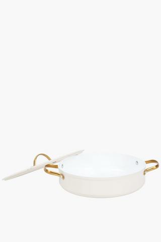 Aures Forged Aluminium Pot With Lid, 28cm