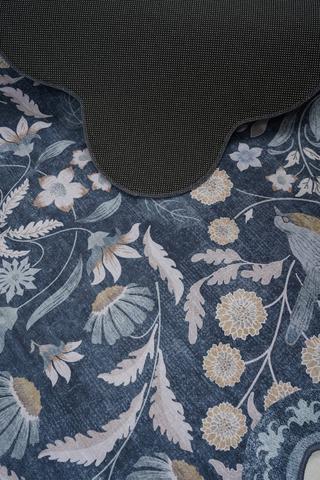 Digital Scalloped Birds Rug, 120x180cm