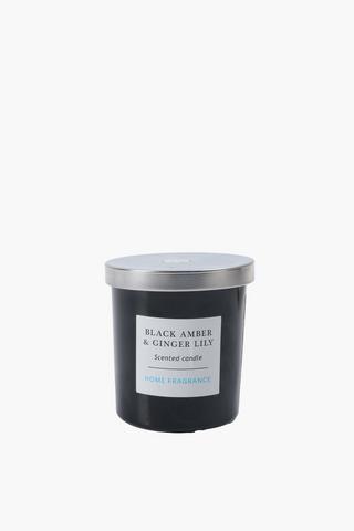 Black Amber And Ginger Lily Candle, 135g