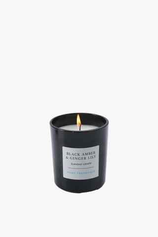 Black Amber And Ginger Lily Candle, 135g