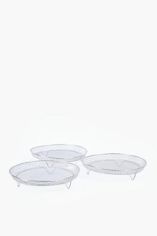 3 Piece Stainless Steel Airfryer Grills