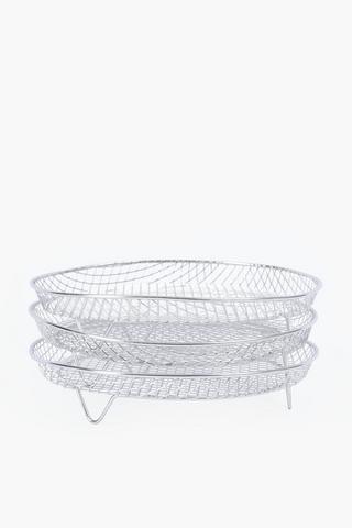 3 Piece Stainless Steel Airfryer Grills
