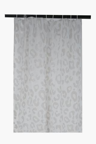 Printed Leopard Shower Curtain