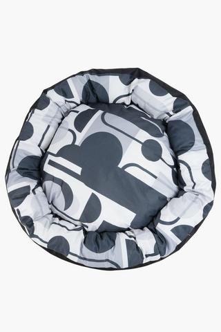 Abstract Deep Round Pet Bed