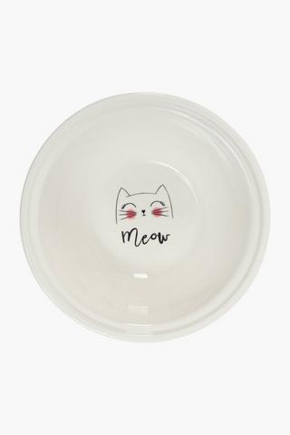 Dolomite Cat Face Pet Bowl 14.5cm