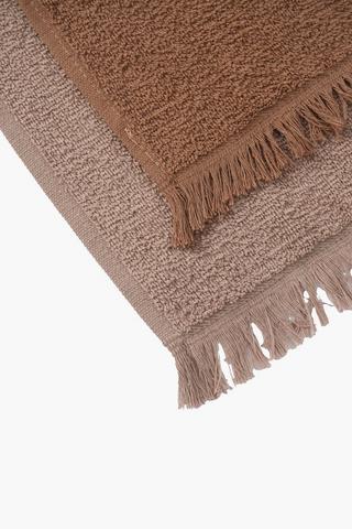 3 Pack Guest Towels With Fringe Detail