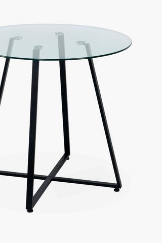 Vista 4 Seater Glass Dining Table