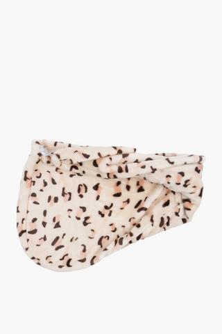 Leopard Print Drying Hair Wrap