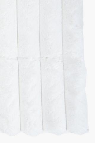 Faux Fur Ribbed Bath Runner, 50x150cm