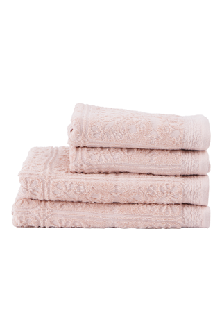 4 Pack Cotton Jacquard Haltia Hand And Bath Towels