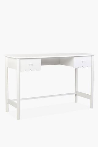 Scallop Two Drawer Desk
