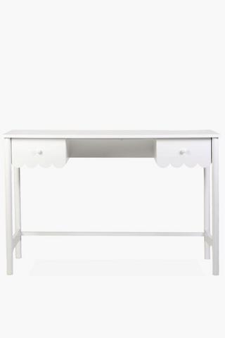Scallop Two Drawer Desk