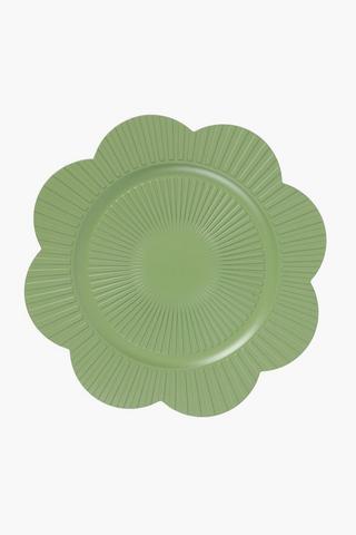 Floral Plastic Underplate