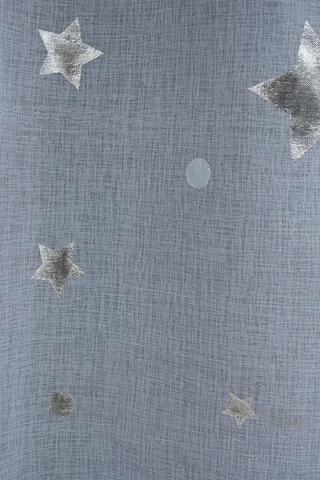 Moon And Stars Foil Lined Eyelet Curtain, 140x220cm