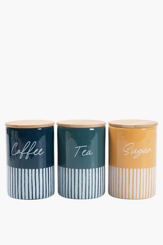 Set Of 3 Meru Canisters