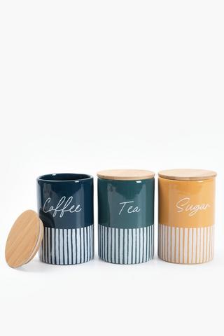 Set Of 3 Meru Canisters