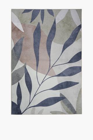 Digital Print Ginger Leaf Rug, 120x180cm