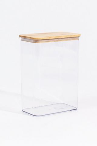 Storage Jar With Bamboo Lid, 830ml