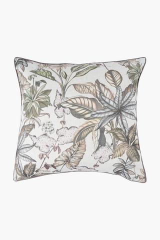 Printed Rory Leaf Scatter Cushion, 60x60cm