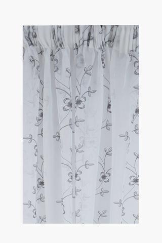 Taped Sheer Embroidered Yas Curtain, 290x218cm