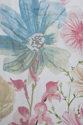 2 Pack Taped Cafe Floral Curtain, 110x120cm