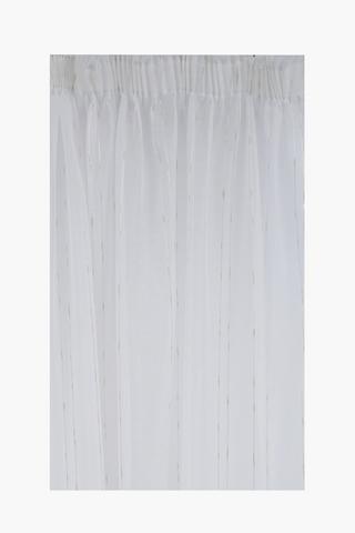 Taped Sheer Lurex Curtain, 230x218cm
