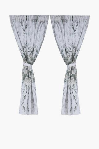 2 Pack Protea Cafe Curtain, 110x120cm