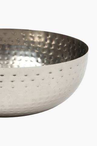 Small Metal Hammered Champagne Bowl