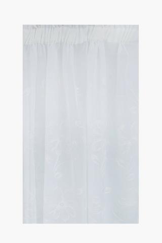 Taped Sheer Embroidered Maggie Curtain, 230x218cm