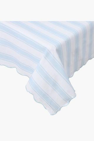 Scallop Stripe Tablecloth, 180x270cm