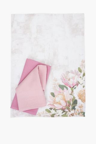 3 Pack Protea Tea Towel Set