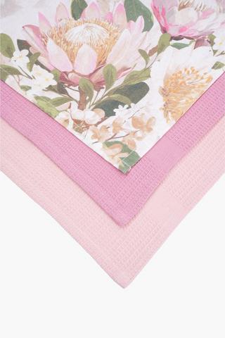 3 Pack Protea Tea Towel Set