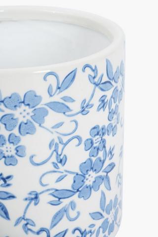 Delft Ceramic Planter, 16cm