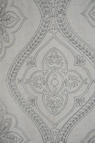 Eyelet Embroidered Linen Curtain, 140x225cm