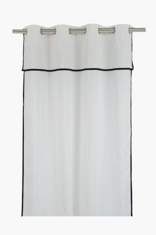 Eyelet Valance Curtain, 140x225cm