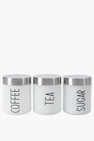 Frosted Glass Canisters, 600ml