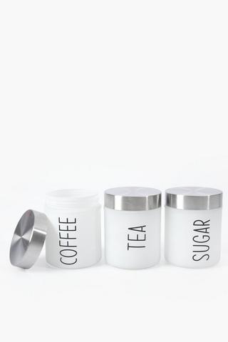 Frosted Glass Canisters, 600ml