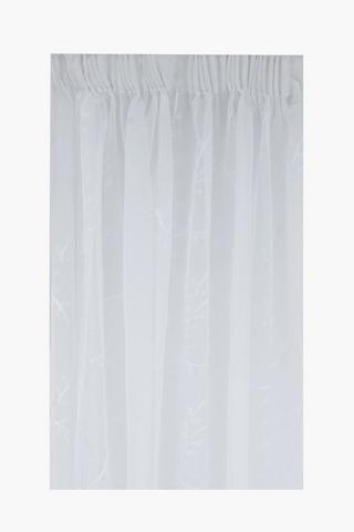 Taped Sheer Dahlia Curtain,  270x218cm