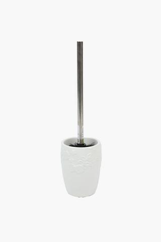 Dolomite Lace Floral Toilet Brush Set