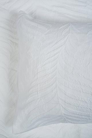 2 Pack Soft Touch Jacquard Leaf King Pillowcase