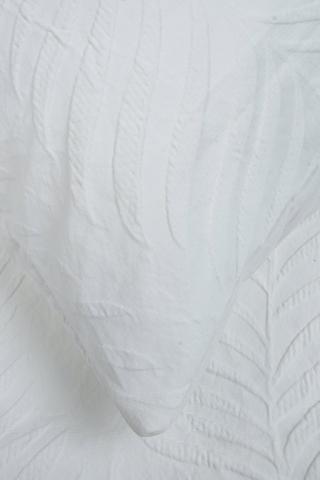 2 Pack Soft Touch Jacquard Leaf King Pillowcase