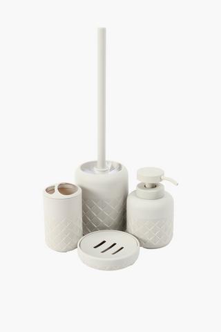 Rubberised Geometric Soap Dish