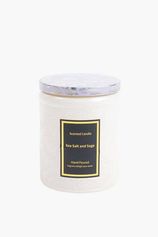 Mandala Lid Sea Salt Candle, 310g